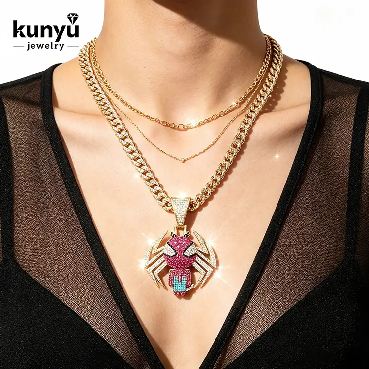 Collier Hip Hop Pendentif Bling