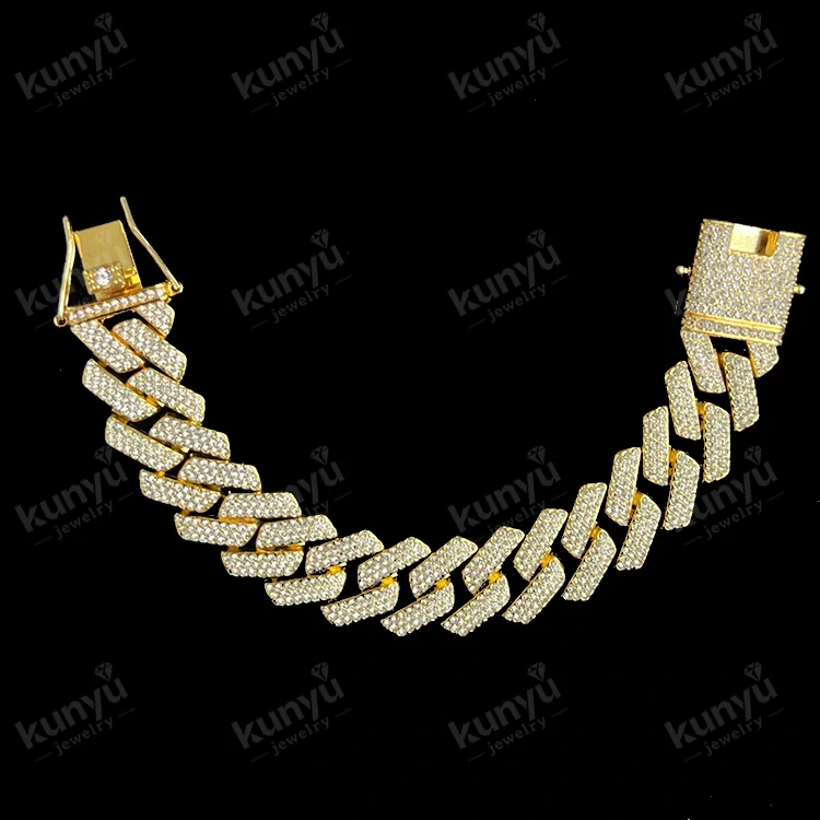 Bracelet Hip Hop à maillons cubains Bracelet Hip Hop à maillons cubains