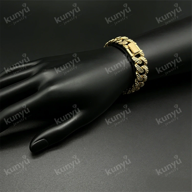 Bracelet Hip Hop Plaqué Or Bracelet Hip Hop Plaqué Or