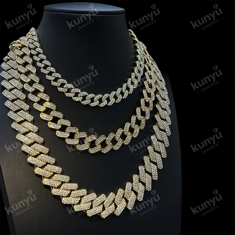 Collier Hip Hop Plaqué Or