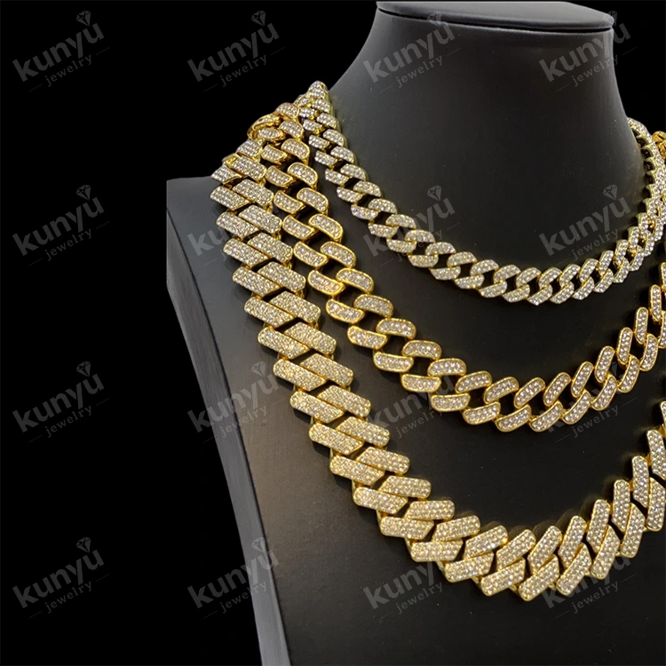 Collier Hip Hop Plaqué Or