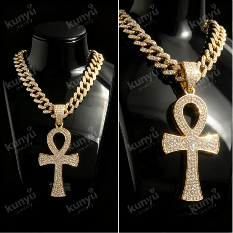 Pendentif Hip Hop Plaqué Or