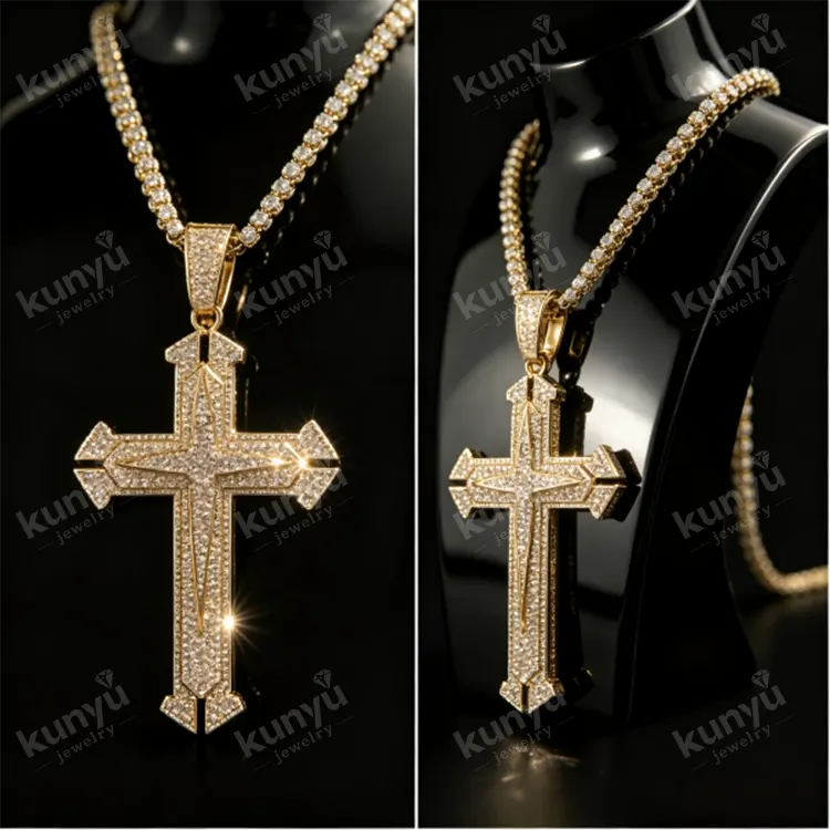 Pendentif Hip Hop Plaqué Or