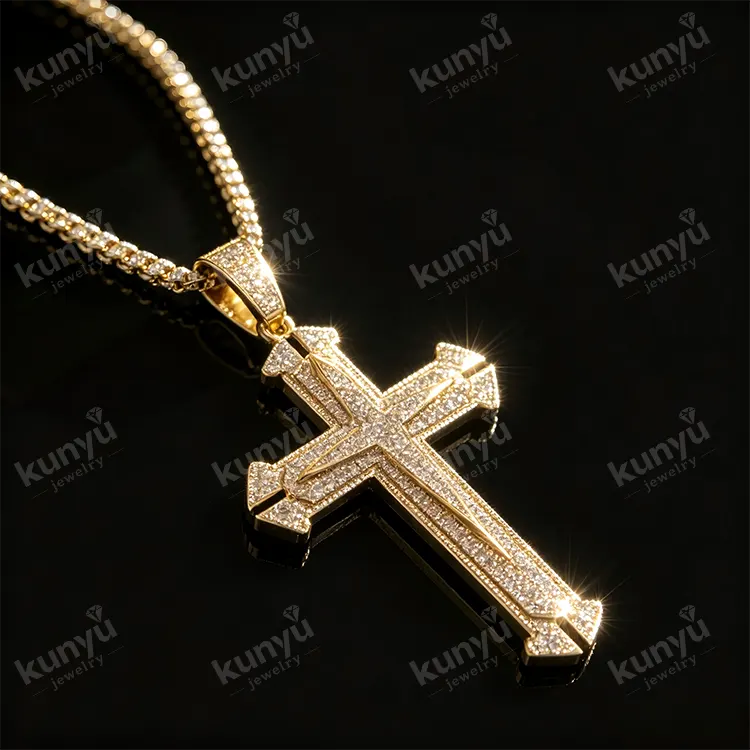 Pendentif Hip Hop Plaqué Or