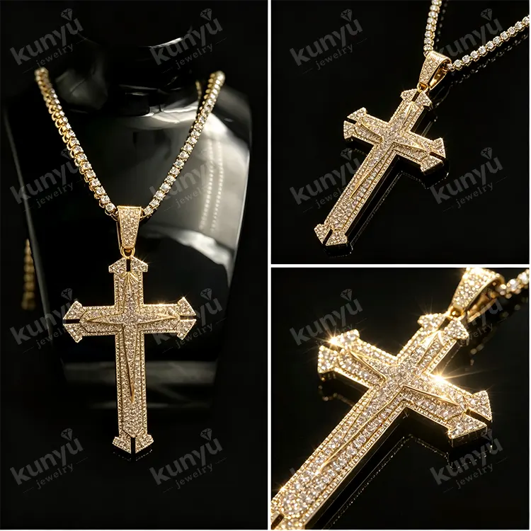 Pendentif Hip Hop Plaqué Or