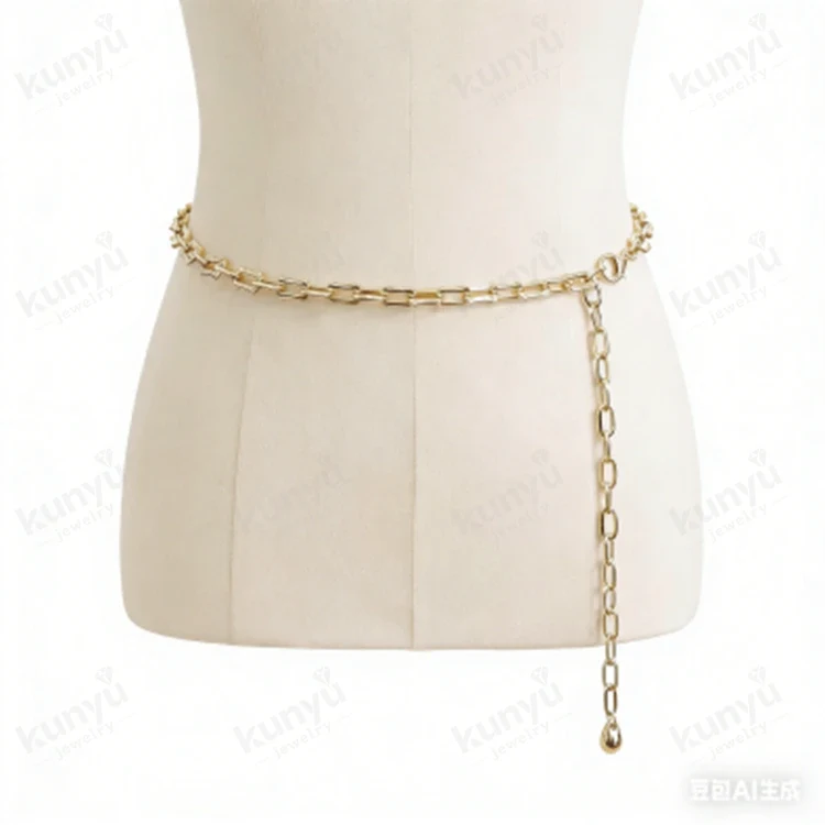 Ceinture chaîne dorée
