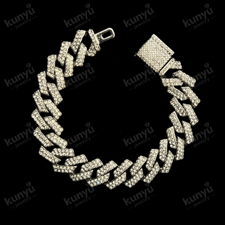 Bracelet à maillons de chaîne hip-hop Bracelet à maillons de chaîne hip-hop