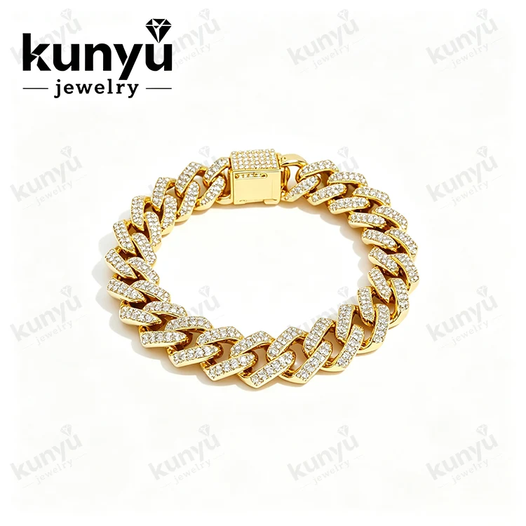 Bracelet à maillons de chaîne hip-hop