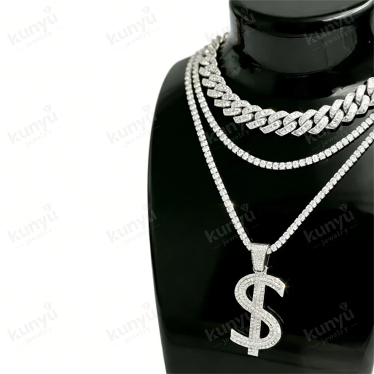 Collier signe dollar hip hop