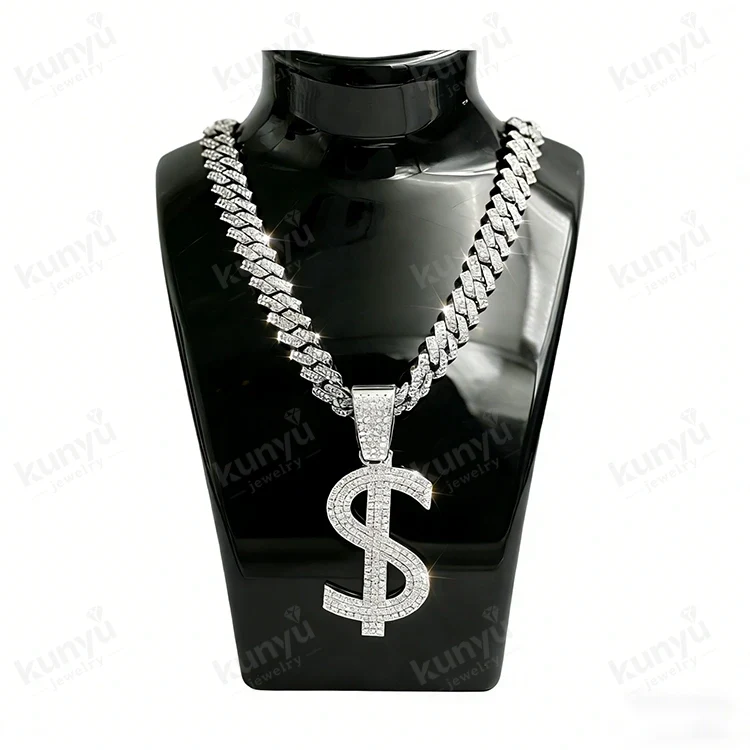 Collier signe dollar hip hop Collier signe dollar hip hop