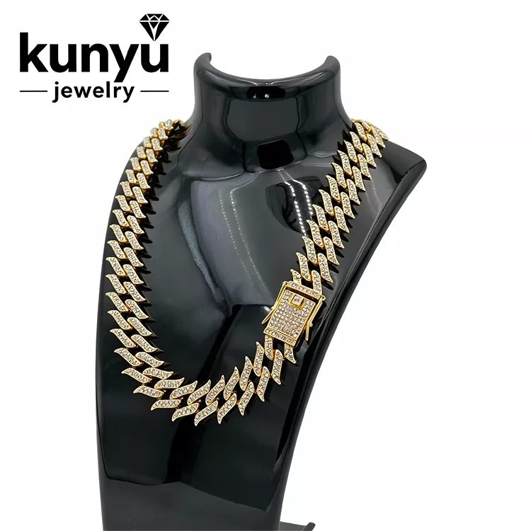 Collier de bijoux hip hop pour hommes